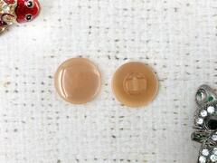 Пуговицы блузочные на ножке "карамелька", d 1,5 см, бледно-оранжевый