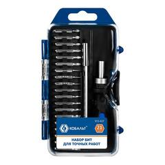 Набор бит с рукояткой КОБАЛЬТ 21 пр., CR-V (19 бит для точных работ + удл. + отв. рук-а) (915-427)