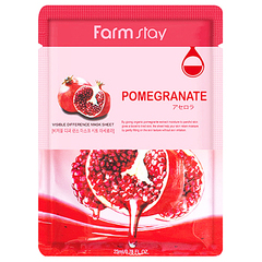 Тканевая маска с экстрактом граната FARMSTAY Visible Difference Mask Sheet Pomegranate