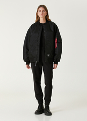 Бомбер Oversized MA-1 Mod Bomber Jacket W Black (Черный)