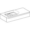 Geberit 824261000+245460600 824261000 myDay Шкафчик под раковину 1150x200x520 мм.какао с молоком+245460600 Раковина встраиваемая на столешницу 600 мм