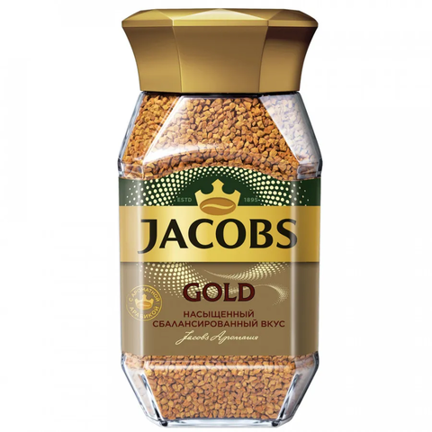 купить Кофе растворимый Jacobs Monarch Gold, 190 г стеклянная банка (Якобс)