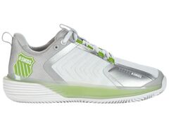 Женские теннисные кроссовки K-Swiss Ultrashot 3 HB - white/gray violet/lime green