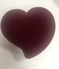 Сердце с розой (футляр для украшений)