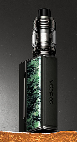 Вейп Voopoo Drag 4 Kit 177 Вт - цвет Gun Metal & Forest Green