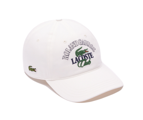Теннисная кепка Lacoste Roland Garros Edition Cap - white
