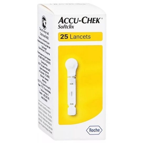 Ланцеты Accu-Chek Softclix-Софткликс №25 и №200 /Германия/