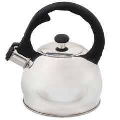 Чайник нерж, 2 л, свист, ручк бакелит, с силик покр, Daniks, Классика, индукц, M-081