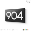 Номер на дверь 904, табличка на дверь для офиса, квартиры, кабинета, аудитории, склада, черная 120х70 мм, Айдентика Технолоджи