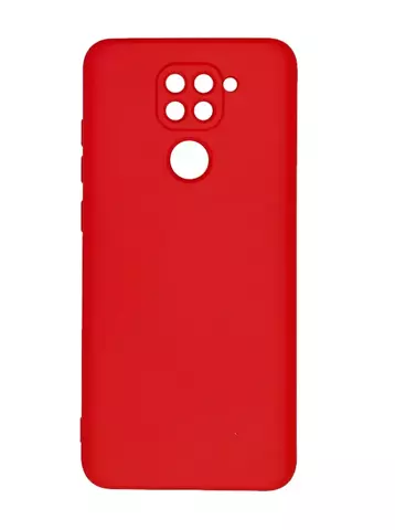 Силиконовый чехол Silicone Cover для Xiaomi Redmi Note 9 (Красный)