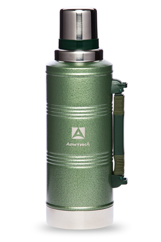 Термос Арктика (106-2200P зелён. с ручкой) 2,2 литра с узким горлом американский дизайн, зеленый*