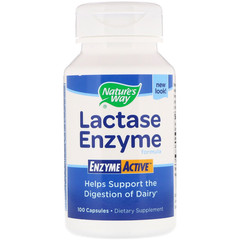Nature's Way, Lactase Enzyme Formula, 100 капсул