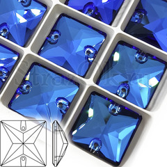 Купить пришивные стразы DeLux Bermuda Blue Square синие квадраты