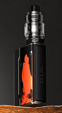 Вейп Voopoo Drag 4 Kit 177 Вт - цвет Gun Metal & Tropical Orange