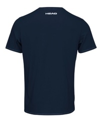 Детская теннисная футболка Head Padel TYPO T-Shirt JR - dark blue
