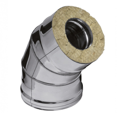 Отвод-сэндвич 135° d115х200мм (430/0,8 мм+оцинк) Ferrum в интернет-магазине ЯрТехника