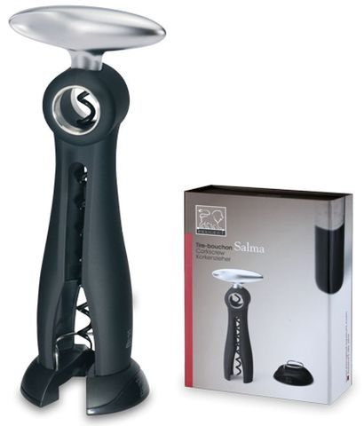 Штопор с обрезателем фольги Peugeot Salma черный