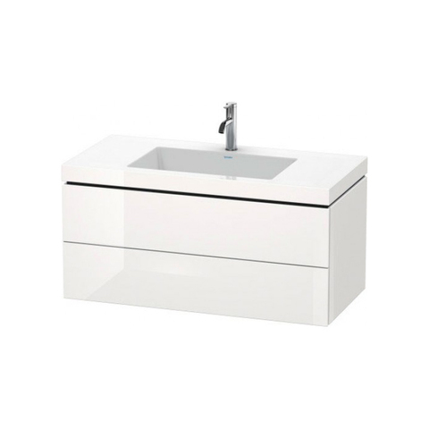 Duravit L-Cube LC6928O2222 Тумба под раковину, Duravit, L-Cube, ширина, мм-1000, глубина, мм-480, высота, мм-500, тип установки-подвесной, форма мебели-прямоугольная, раковина-есть, количество раковин-1, вырез под раковину-один, форма раковины-прямоу