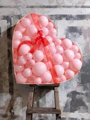 Сердце из шаров "Pink"