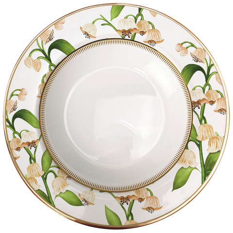 Суповая тарелка First Lady Нежность ландыша