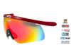 Комплект лыжные очки-маска Goggle Shima Black-Orange + Линза радуга