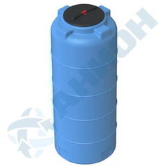 Емкость Анион цилиндрическая с дыхательным клапаном 780 л. вертикальная (750x750x1930см;синий) - арт.559384