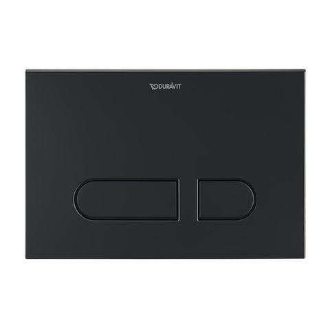 Duravit A1 217х146,5 мм, Клавиша смыва двойной смыв, пластик, цвет черный матовый