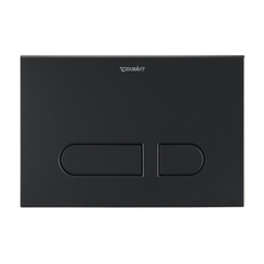 Duravit A1 217х146,5 мм, Клавиша смыва двойной смыв, пластик, цвет черный матовый фото