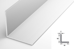 Профиль уголок Лука 50*50*2 Уп 17.2000.501л серебро