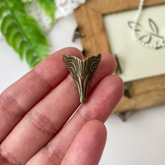 Ножки для шкатулок угловые бронзовые, 2,5*1,2 см, набор 8 шт.