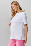 Футболка для беременных и кормящих 18077 белый