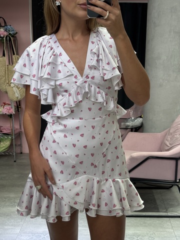 Платье Sempre мини молочный