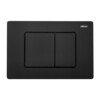 Abber Rechteck AC1201-AC0105-AC0120MB Комплект подвесной Унитаз белый с инсталляцией AC0105 и кнопкой AC0120MB Черный