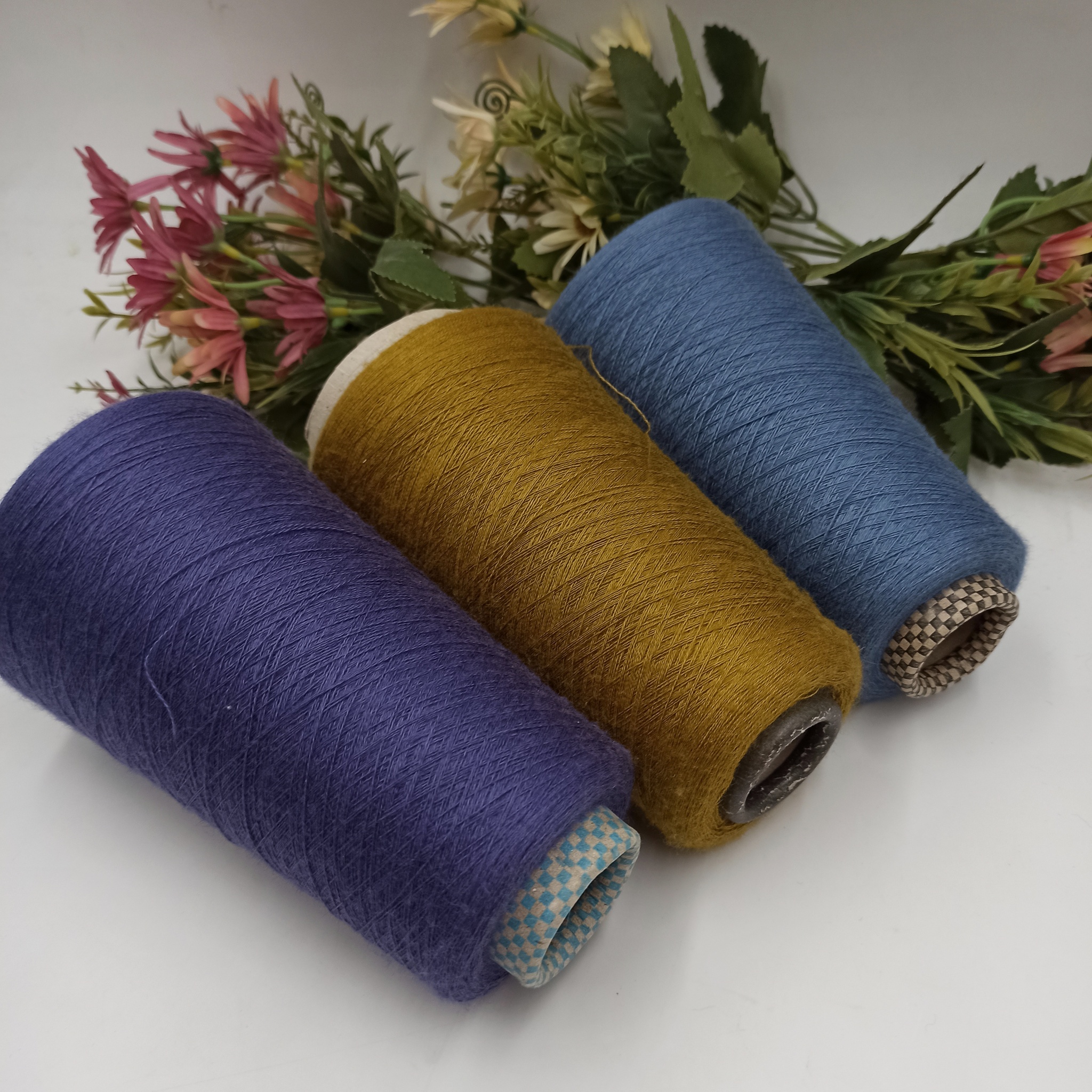 Кашемир на шелке Jaipur Cariaggi Лот №10 три цвета 465гр