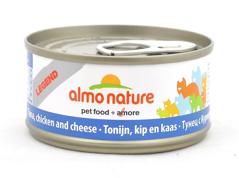 Консервы (банка) Almo Nature Legend Adult CatTuna, Chicken&Cheese