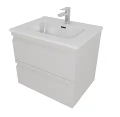 Aquatek AQ77060-LG AQ77060-LG Комплект мебели: Тумба 60см ВЕГА с раковиной AQ0460-00, 2 ящика, цвет серый туман фото