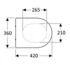 Aquatek AQ0004-MW AQ0004-MW ЕВРОПА тонкое сиденье с механизмом плавного закрывания, белое матовое, подходит к унитазу AQ1900/AQ1904