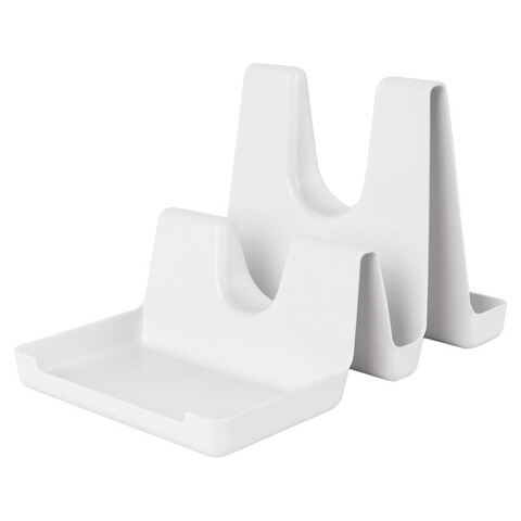 Держатель для крышек кастрюль Attika, цвет: белый, материал: полипропилен, размер: 22*14*14 см.