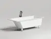 Salini 104823M Salini CASCATA KIT Встраиваемая ванна с прямоугольной чашей 1698х747х600 мм, донный клапан "Click-Clack" белый, сифон, ножки, S-Stone, белый матовый