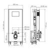 WasserKRAFT Glan 66TLT.010.ME.BL.RG03 Система инсталляции для унитазов