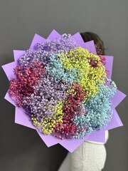 Букет из радужной гипсофилы (25 шт)