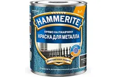 Краска для металлических поверхностей алкидная Hammerite молотковая RAL9005 черная