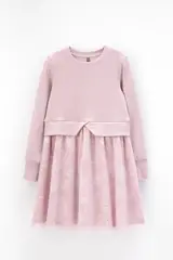 платье  для девочки  КР 5833/розовый лед к433