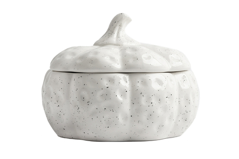 Емкость для хранения 18х16см 1.3л Anna Lafarg Light pumpkin Тыква белая в крапинку