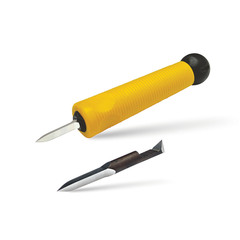 Шабер треугольный сменное лезвие SCR-6(2)-SD 6мм SoftGrip CP GRATEX 74064