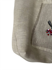 Сумка-шоппер льняная с вышивкой 