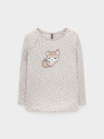 лонгслив  для девочки  КР 302855/бежевый 4002 Н084 к609