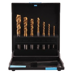 Набор метчиков машинных M3 -M12 HSSE-TiN DIN371/376 (Винт., C/2-3P, R35) 7пр Volkel 47827