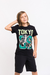 102_БК25 Футболка кор.рукав, чёрный