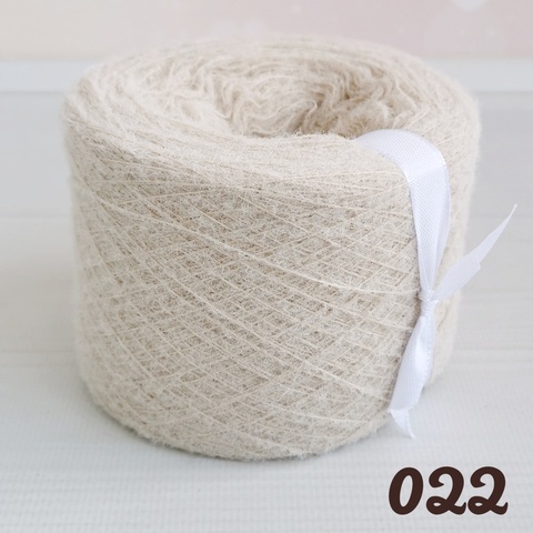 Фетровая пряжа 900м/100г, 022 Светлый бежевый